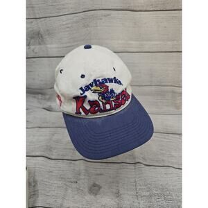 Vintage 90s Kansas City Jayhawks Snapback Hat, Adjustable Cap, NCAA, #1 Apparel